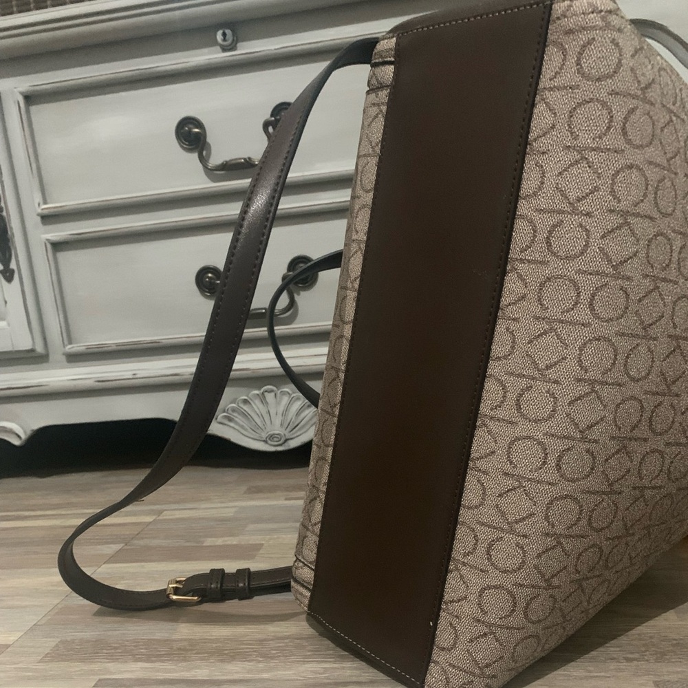 Calvin Klein Tri-Compartment Satchel Bag-PRISTINE - Picture 9 of 10